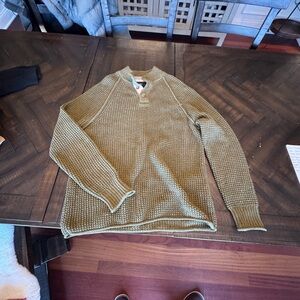 Lucky Brand Men's Knit Sweater in Olive